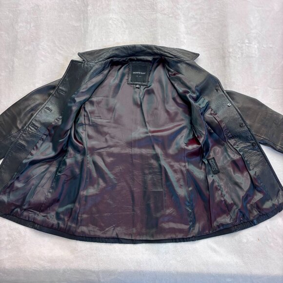 Andrew Mark 100% Leather Coat --- Super Cute and Flattering!! Size M - Picture 6 of 12